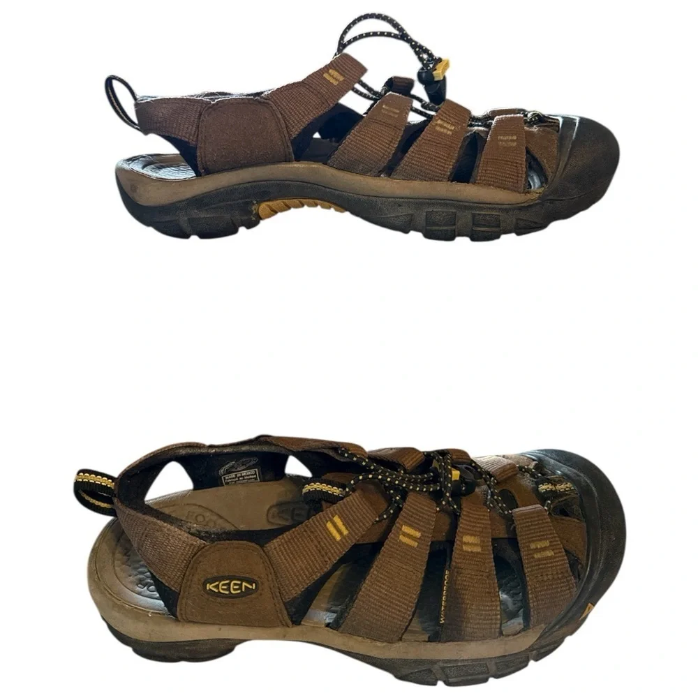 KEEN Newport H2 Brown Rugged Sport Sandals Men’s US 8.5 Trail Outdoor Hiking